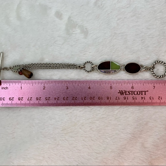 Silver Inlay Bracelet & Earring Set - Picture 7 of 7